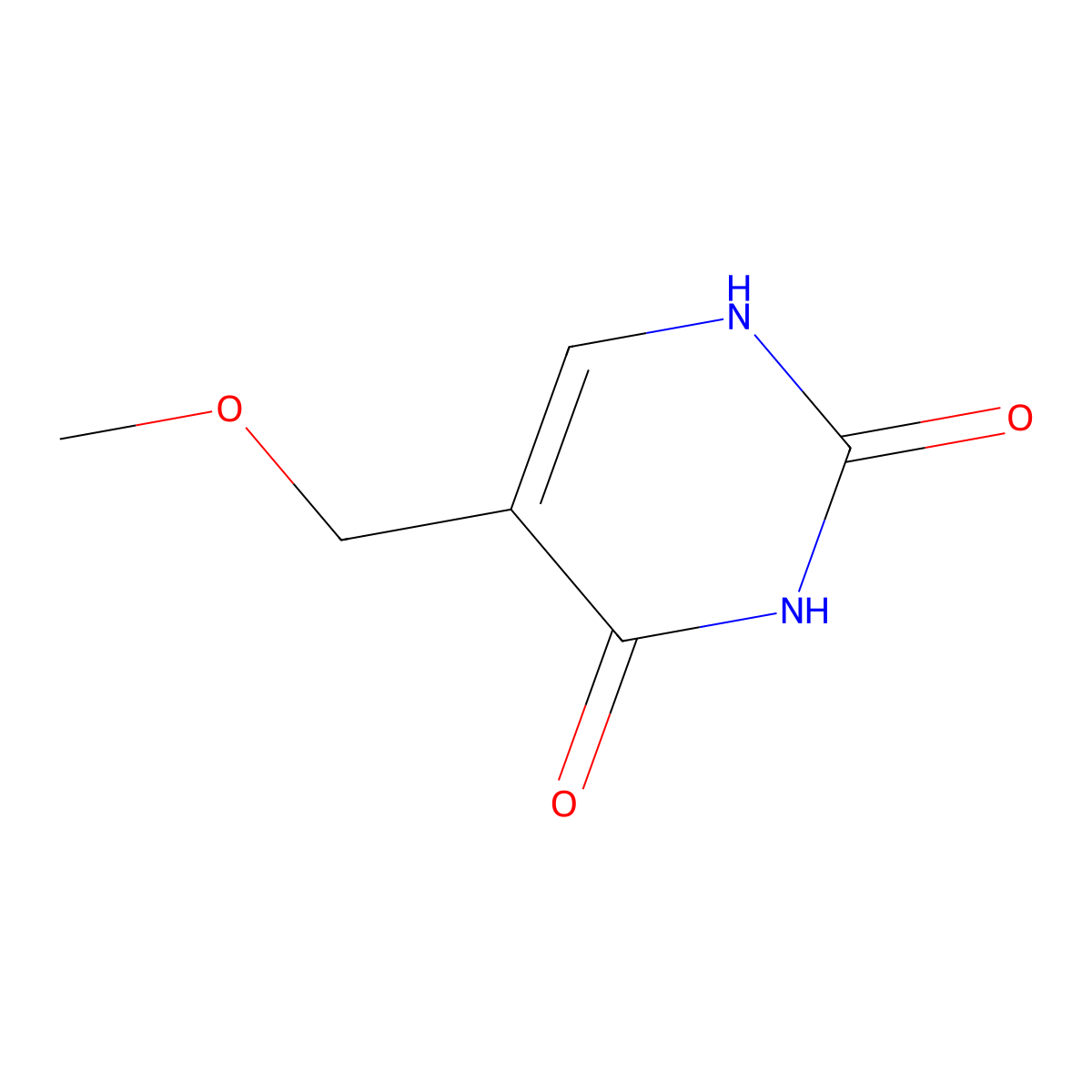 5-(Methoxymethyl)pyrimidine-2,4(1h,3h)-dione molecular structure, CAS 57346-43-7