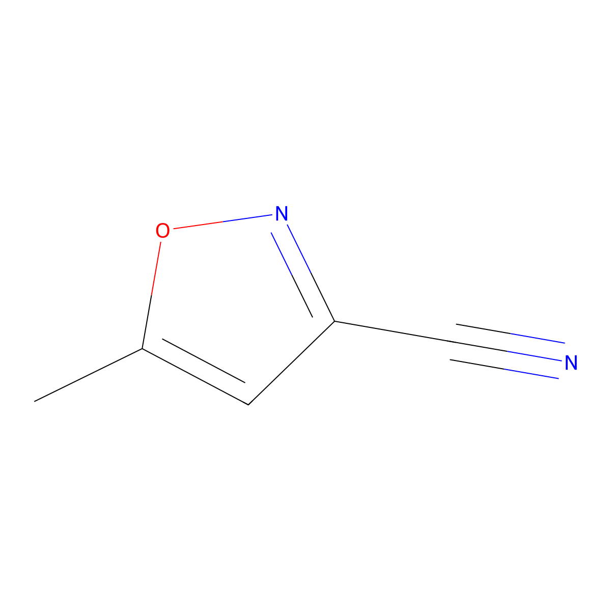 5-Methyl-1,2-oxazole-3-carbonitrile molecular structure, CAS 57351-99-2
