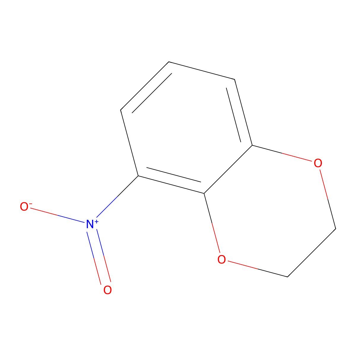 5-Nitro-2,3-dihydro-1,4-benzodioxine molecular structure, CAS 57356-28-2
