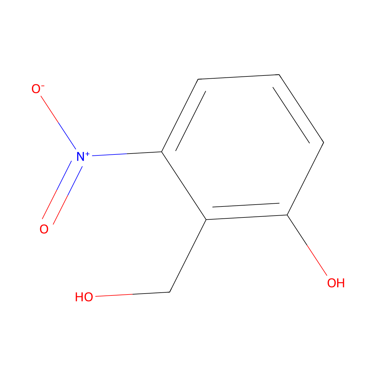 2-(Hydroxymethyl)-3-nitrophenol molecular structure, CAS 57356-31-7