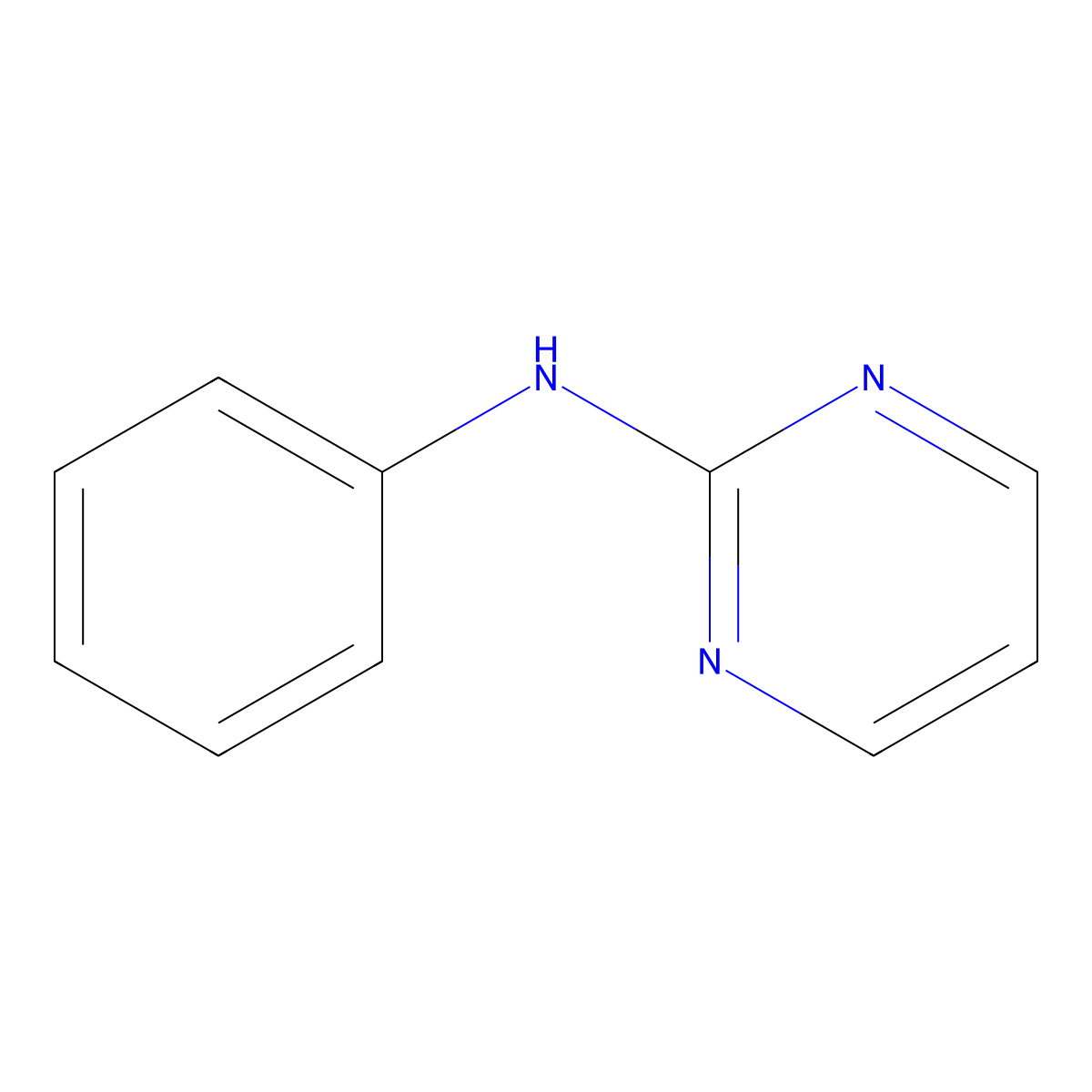 N-Phenyl-2-pyrimidinamine molecular structure, CAS 57356-49-7