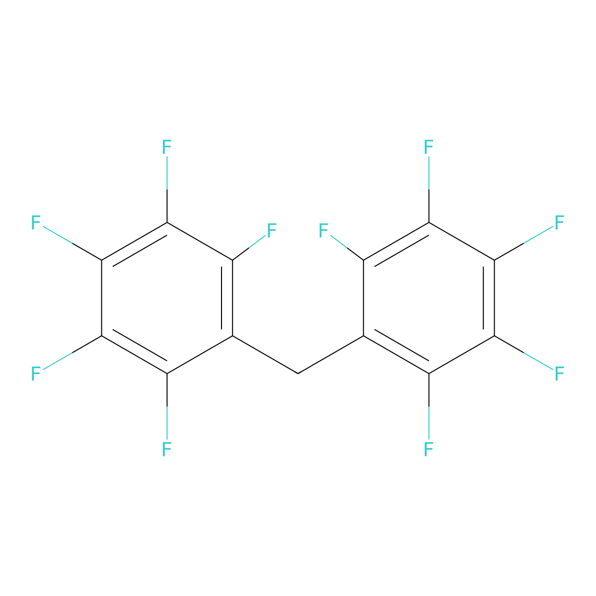 Bis(pentafluorophenyl)methane molecular structure, CAS 5736-46-9