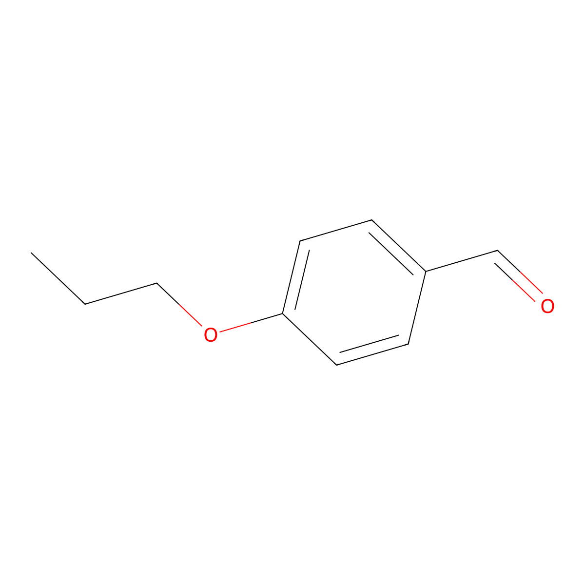 4-Propoxybenzaldehyde molecular structure, CAS 5736-85-6