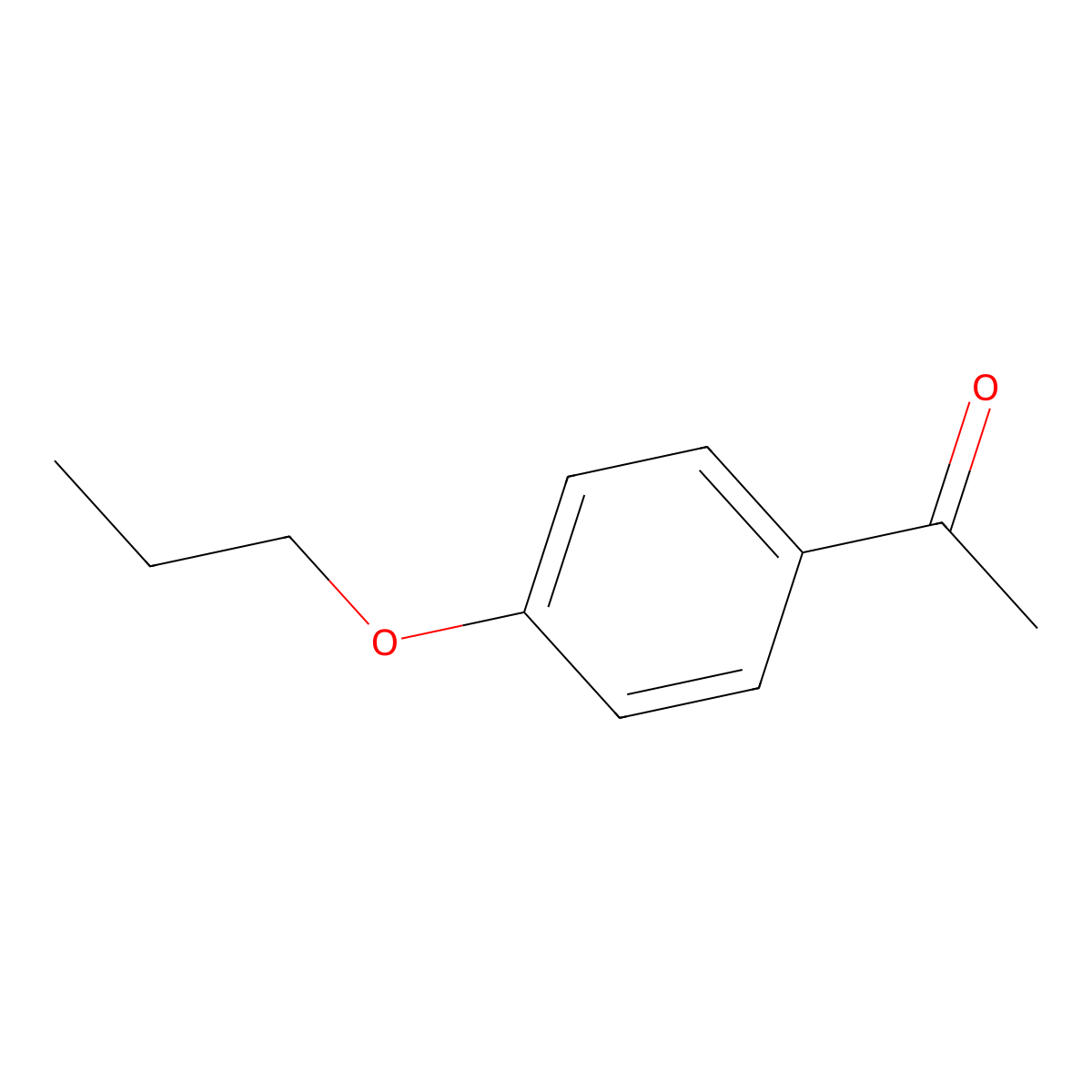 1-(4-Propoxyphenyl)ethan-1-one molecular structure, CAS 5736-86-7