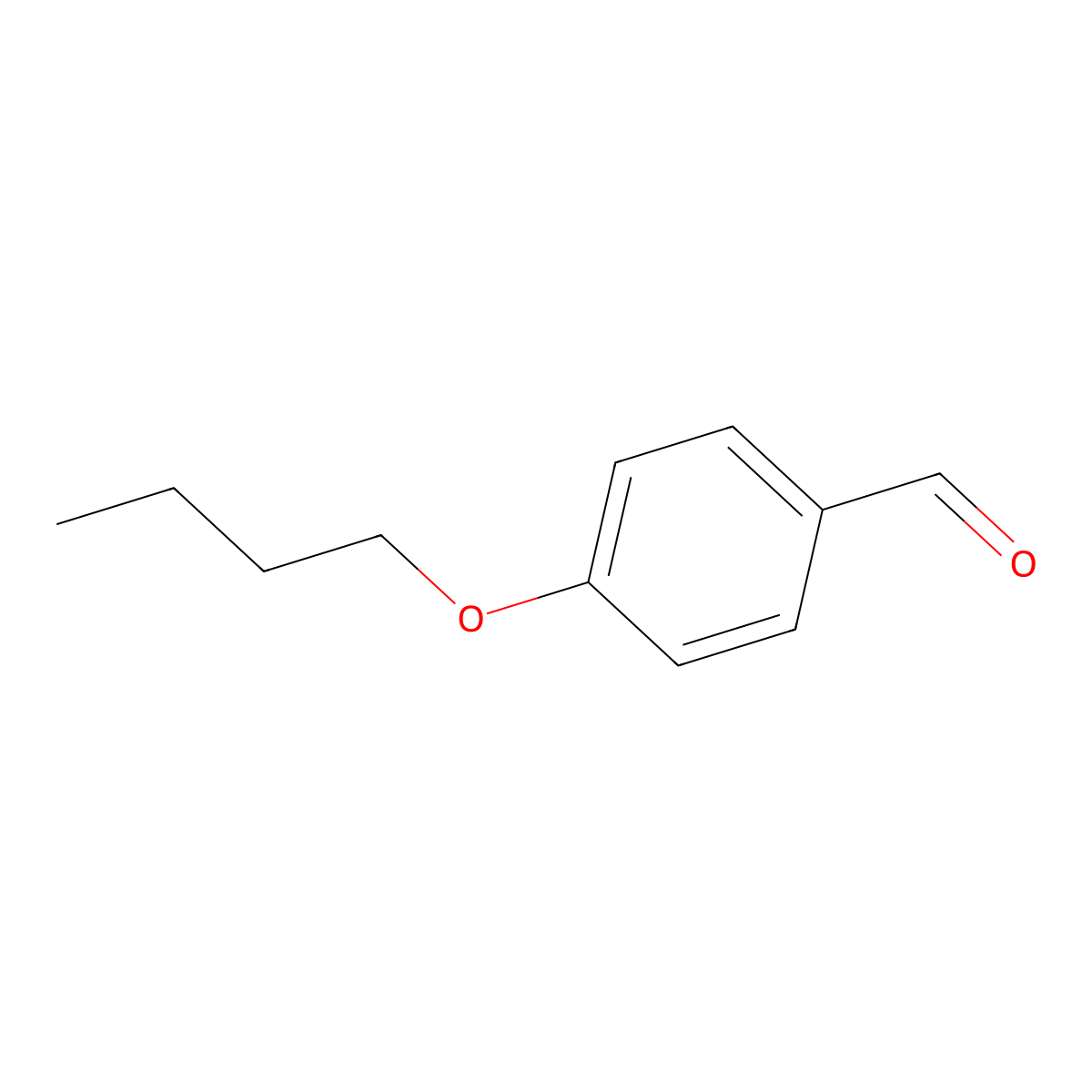 4-Butoxybenzaldehyde molecular structure, CAS 5736-88-9
