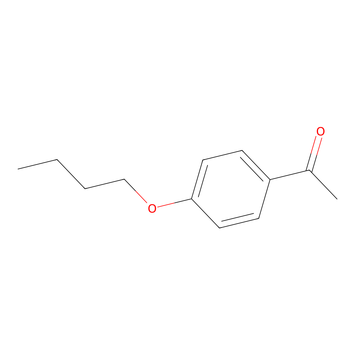 Ethanone, 1-(4-butoxyphenyl)- molecular structure, CAS 5736-89-0