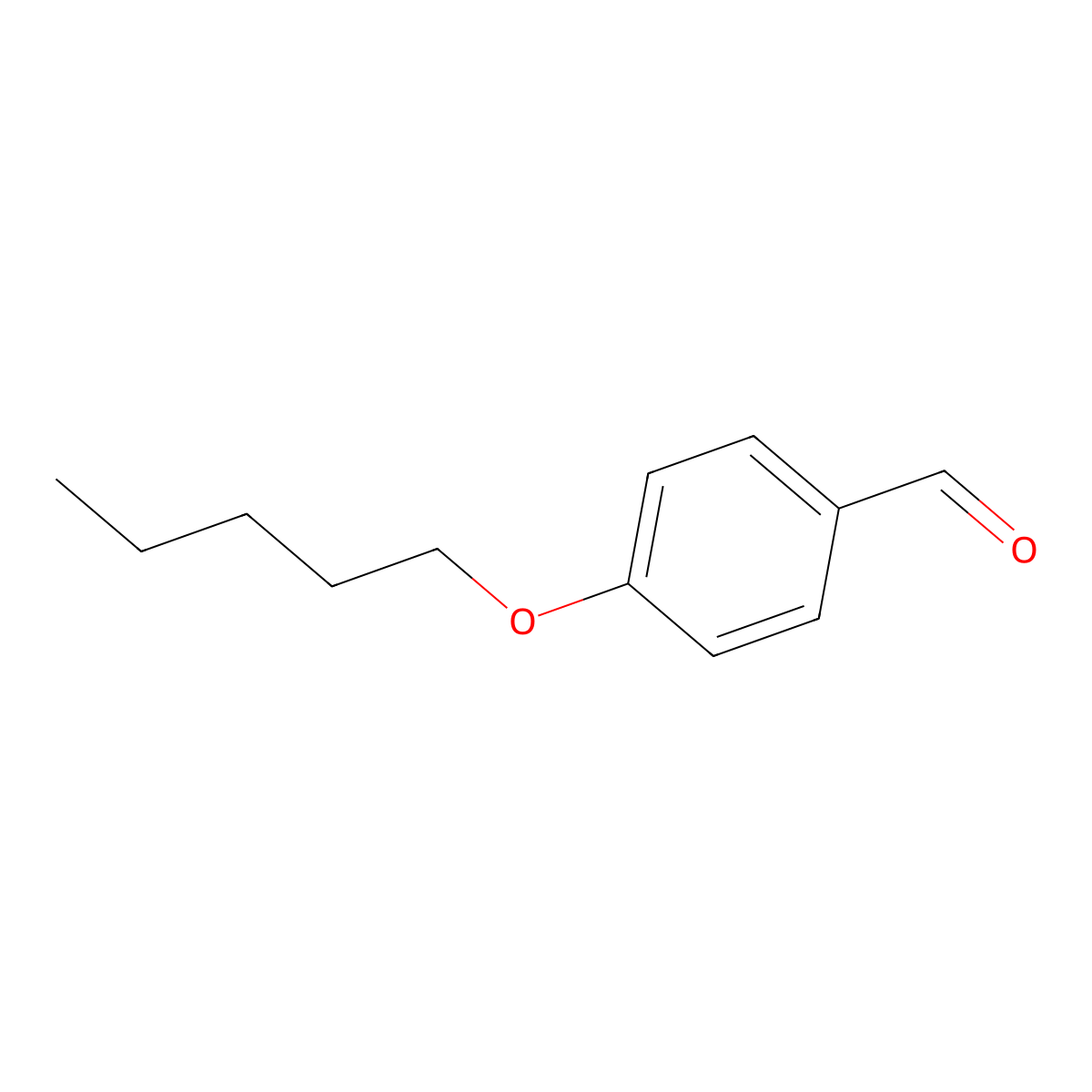 p-Pentoxybenzaldehyde molecular structure, CAS 5736-91-4