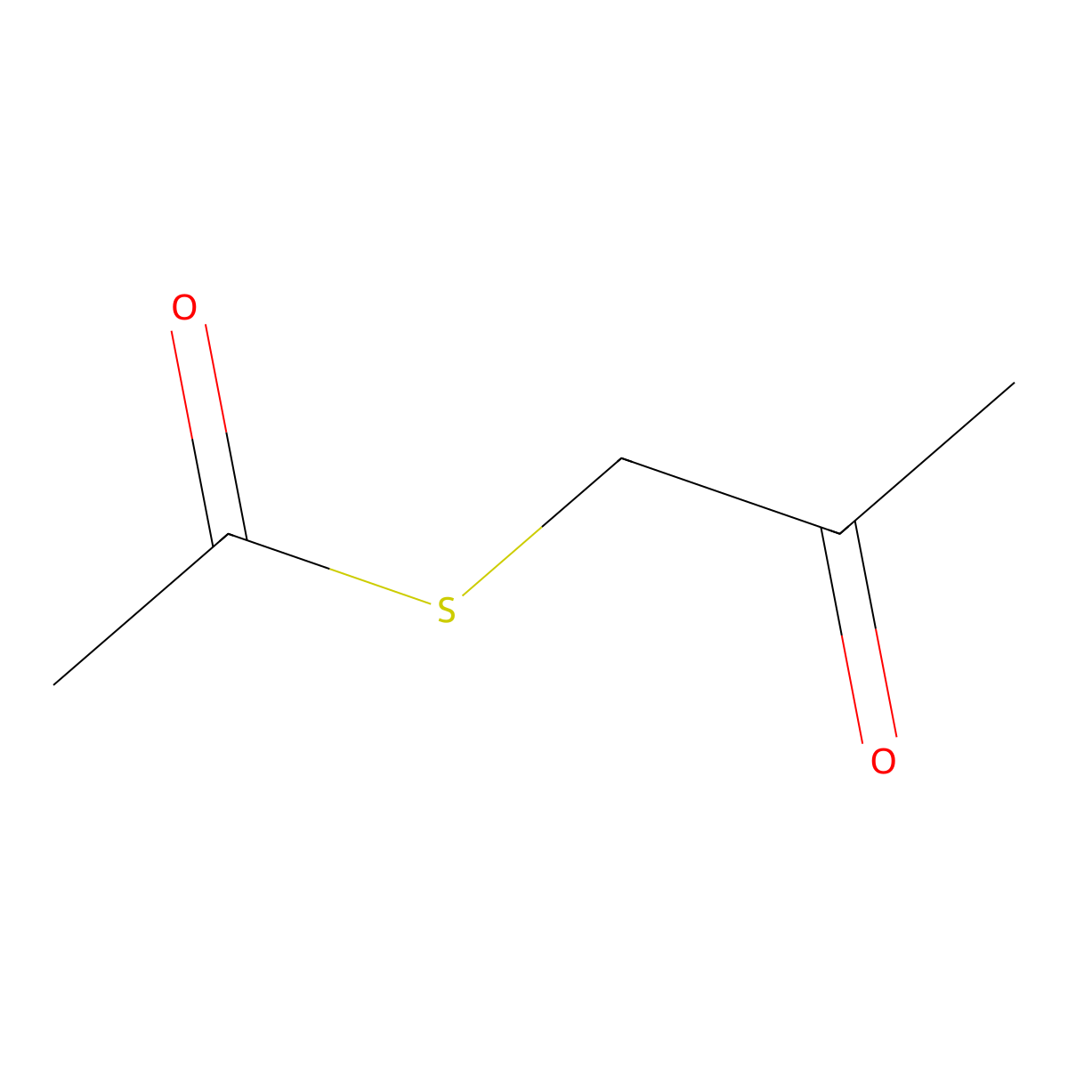 s-(2-Oxopropyl) ethanethioate molecular structure, CAS 57360-11-9
