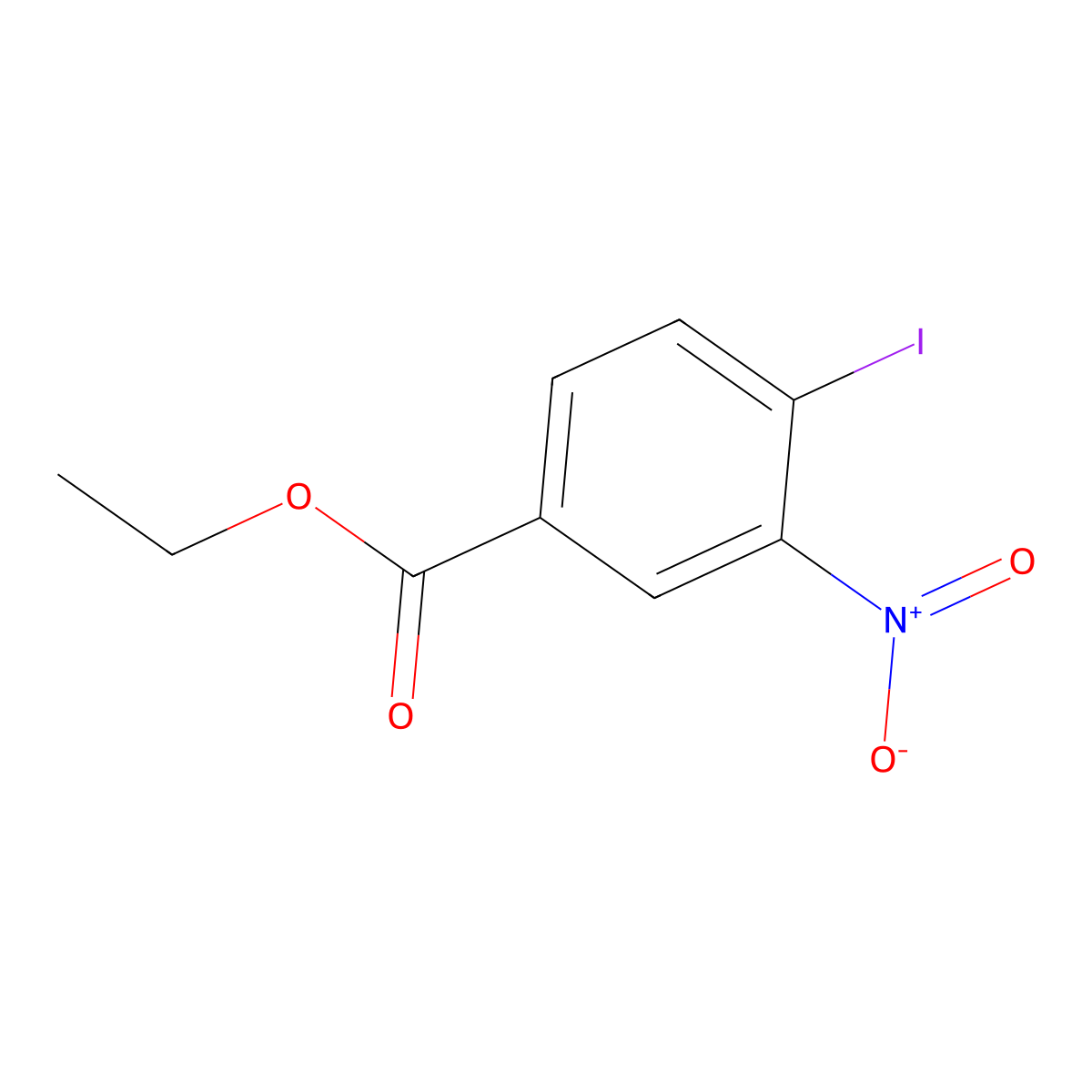 Ethyl 4-iodo-3-nitrobenzoate molecular structure, CAS 57362-77-3
