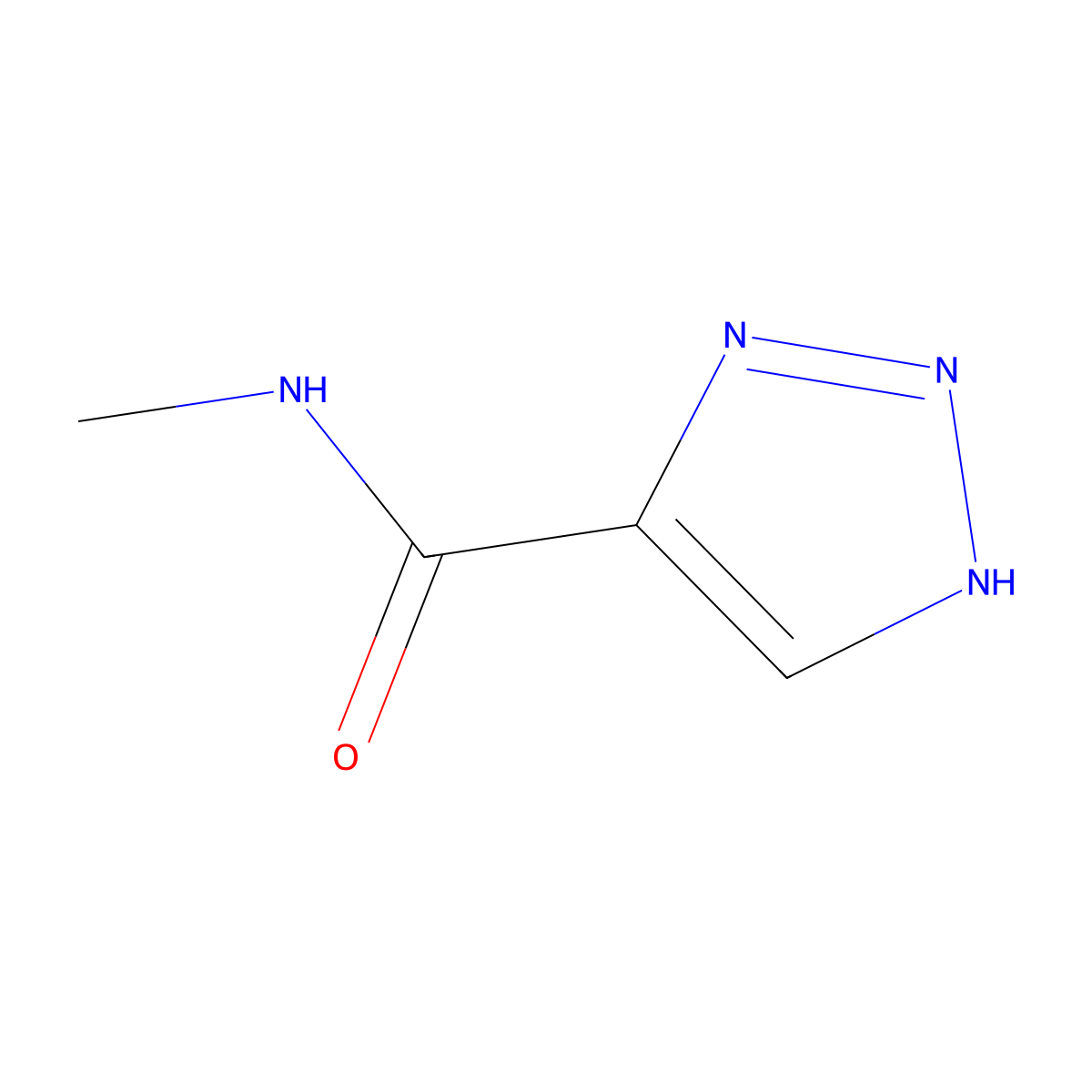 N-methyl-1H-1,2,3-triazole-4-carboxamide molecular structure, CAS 57362-84-2