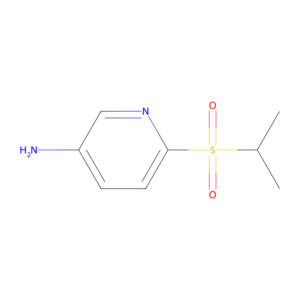 6-(Isopropylsulfonyl)pyridin-3-amine molecular structure, CAS 573676-17-2