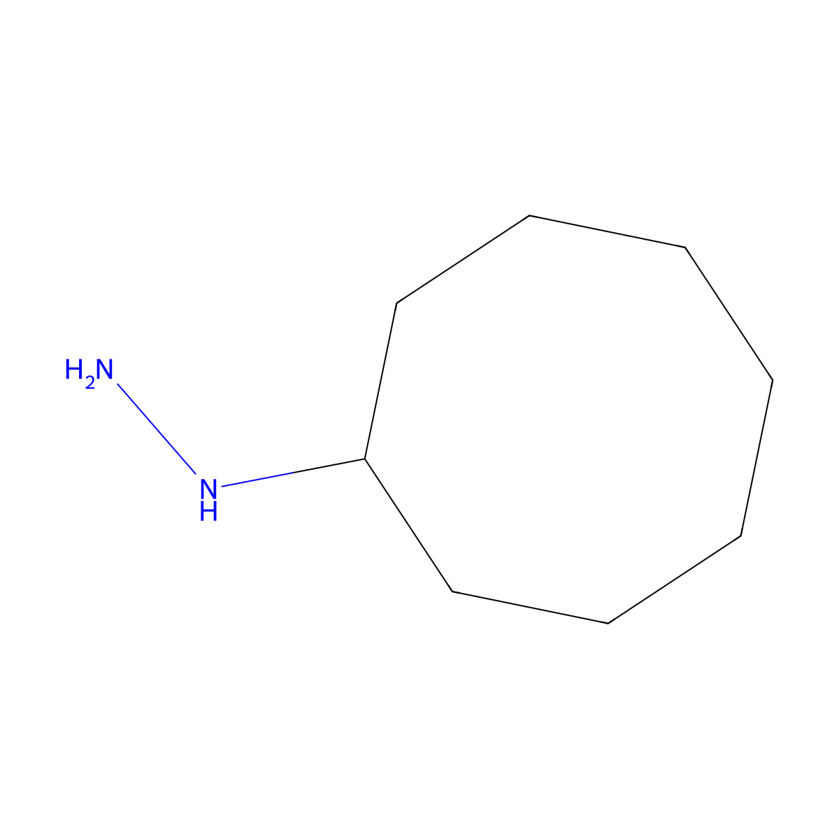 Cyclooctylhydrazine molecular structure, CAS 57369-89-8