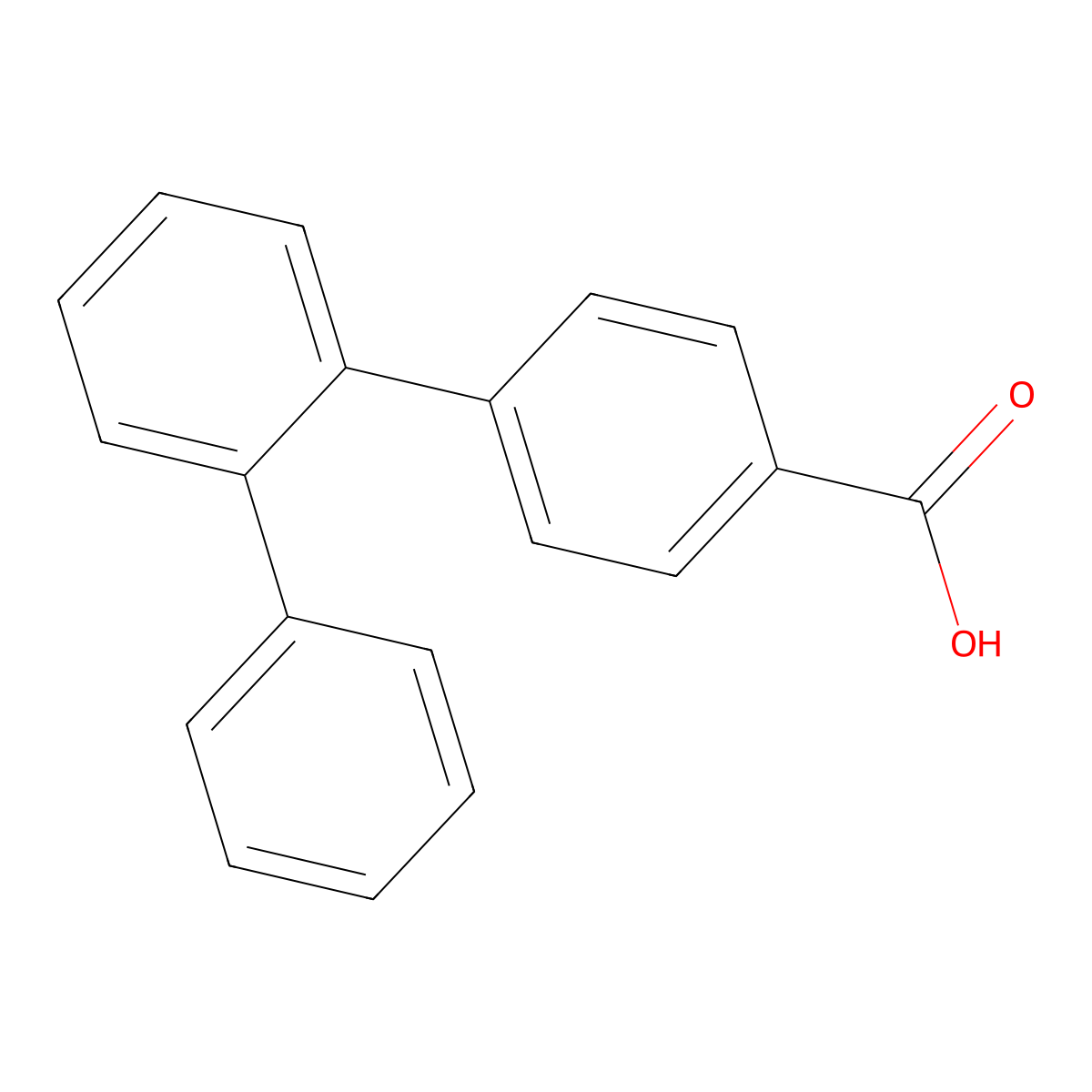[1,1':2',1''-Terphenyl]-4-carboxylic acid molecular structure, CAS 5737-81-5