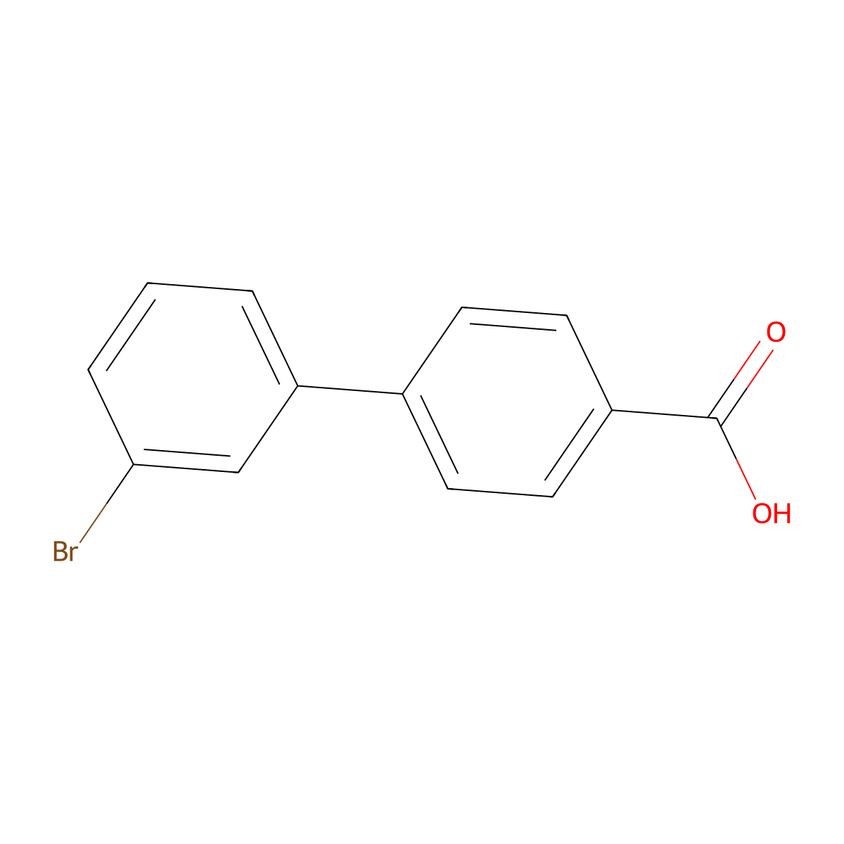 3'-Bromo-biphenyl-4-carboxylic acid molecular structure, CAS 5737-83-7