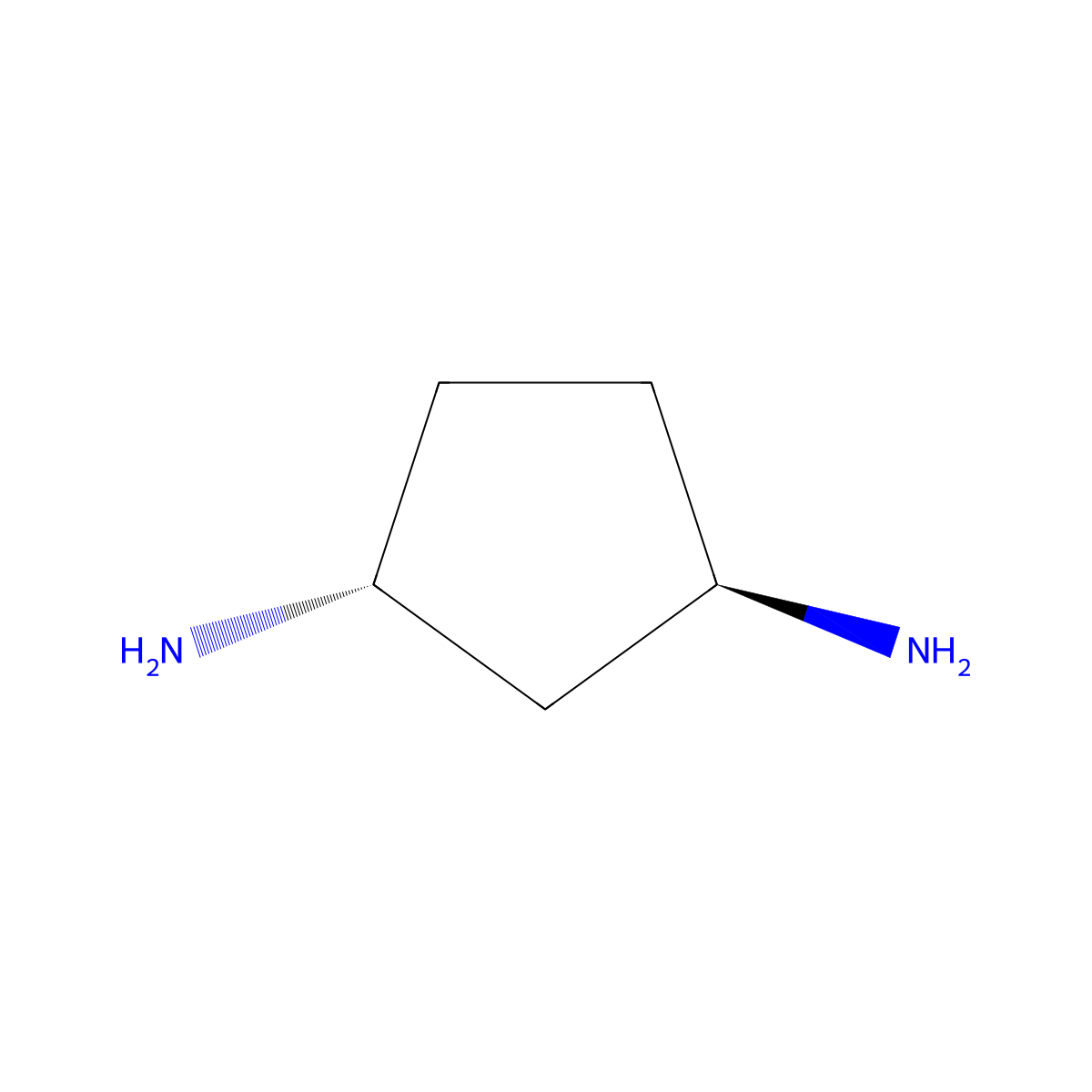 trans-Cyclopentane-1,3-diamine molecular structure, CAS 573704-66-2