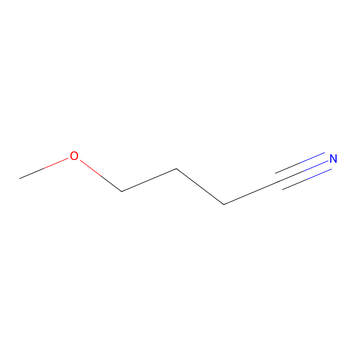 4-Methoxybutanenitrile molecular structure, CAS 57371-37-6