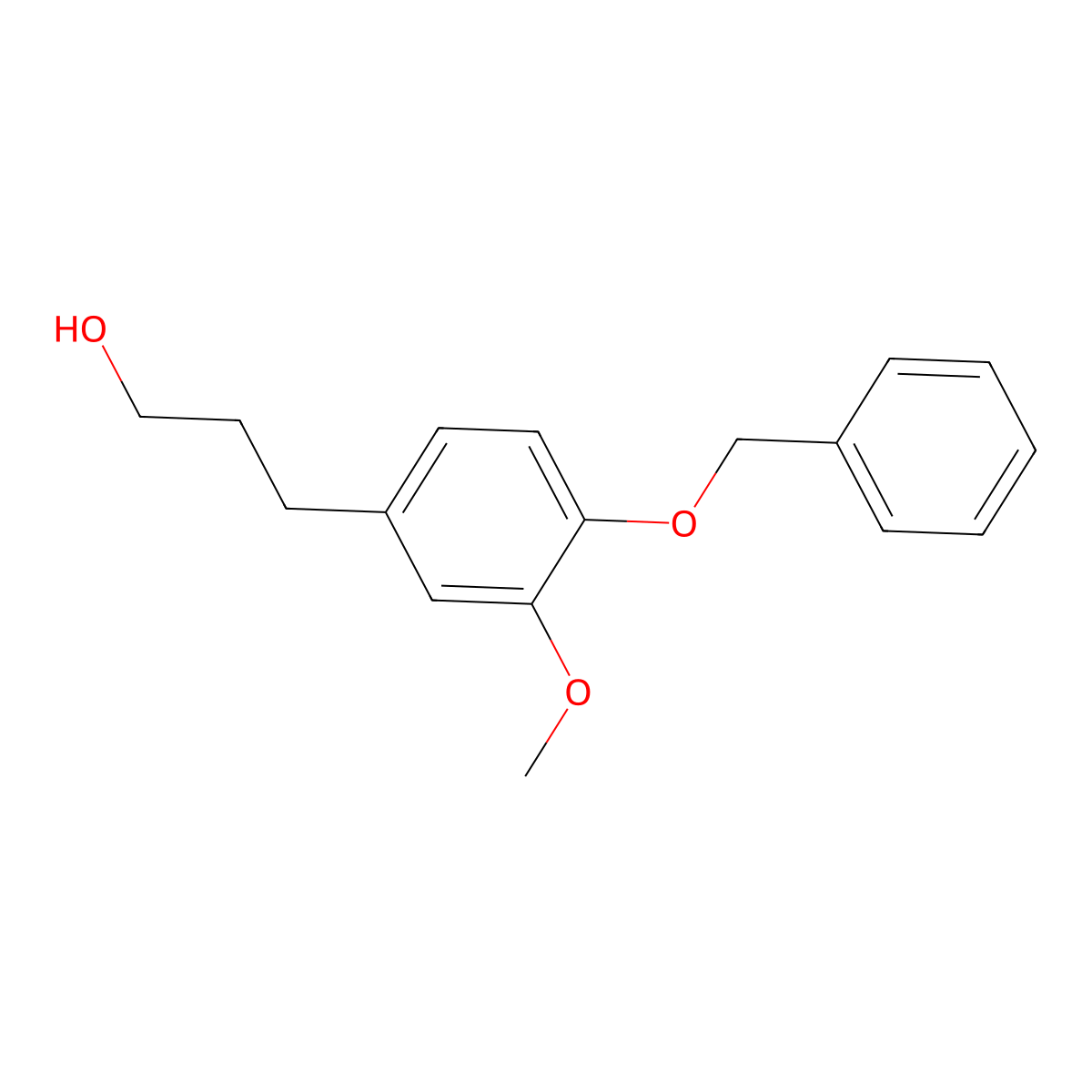 3-(4-(Benzyloxy)-3-methoxyphenyl)propan-1-ol molecular structure, CAS 57371-44-5