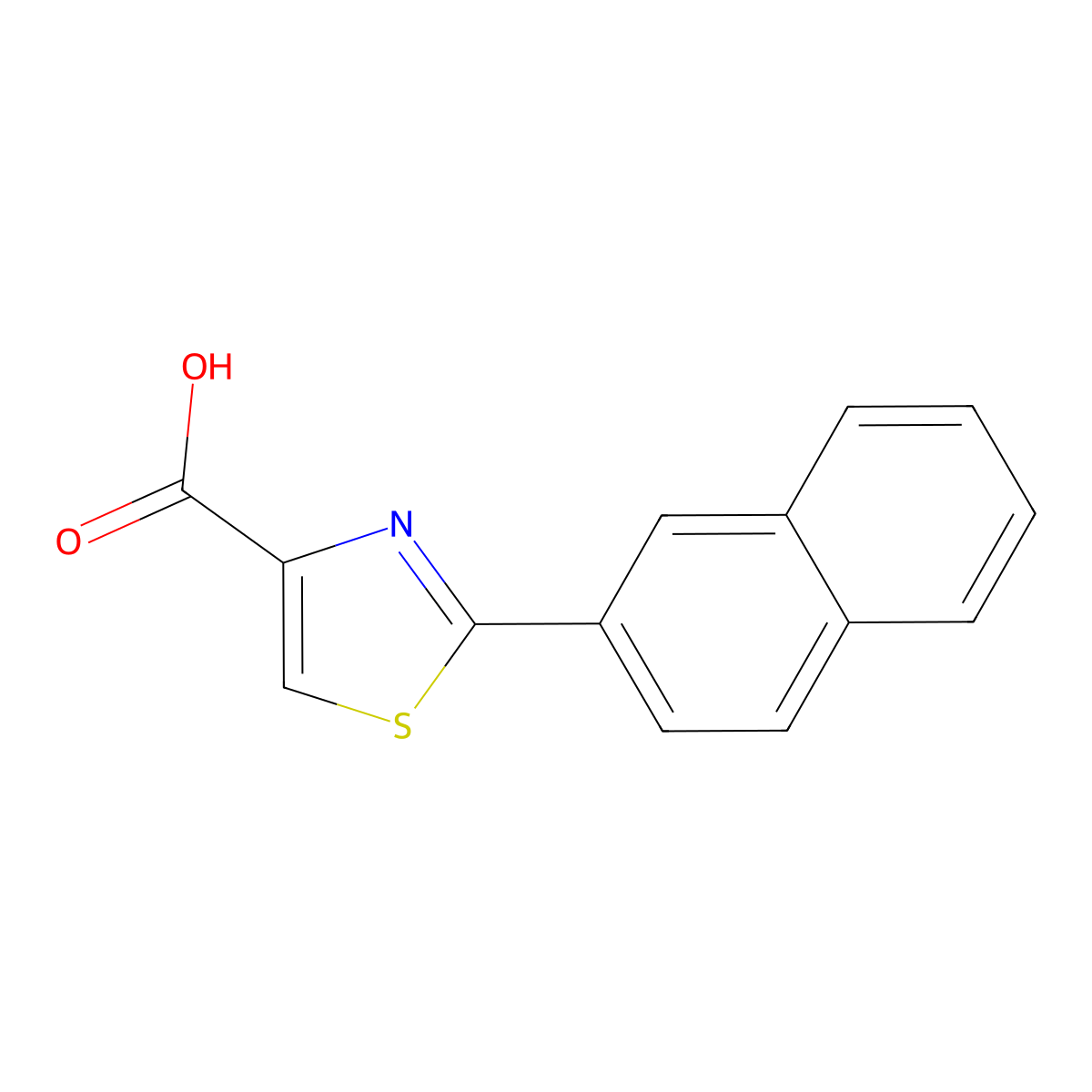2-(2-Naphthyl)thiazole-4-carboxylic Acid molecular structure, CAS 57372-27-7