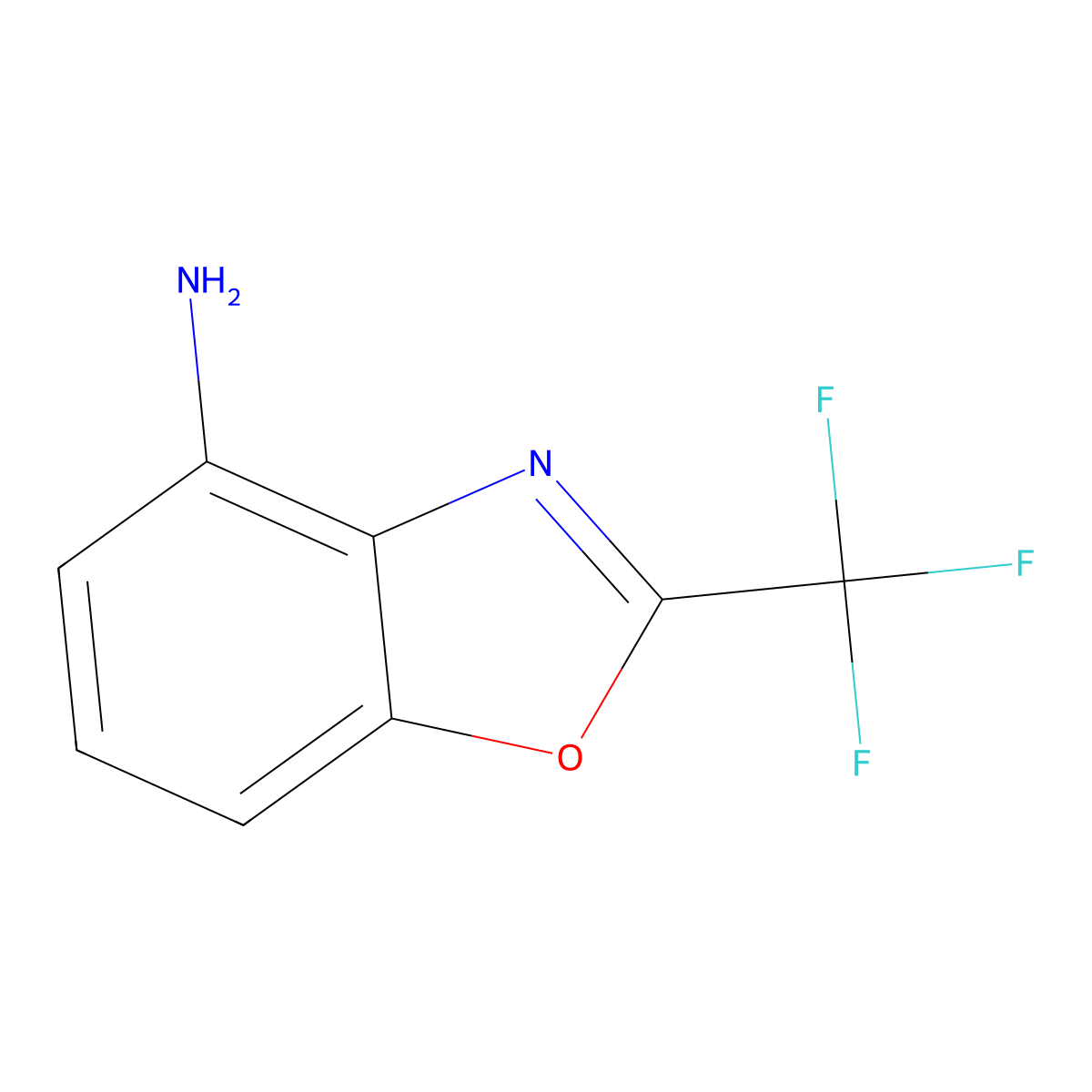 2-(Trifluoromethyl)-1,3-benzoxazol-4-amine molecular structure, CAS 573759-05-4