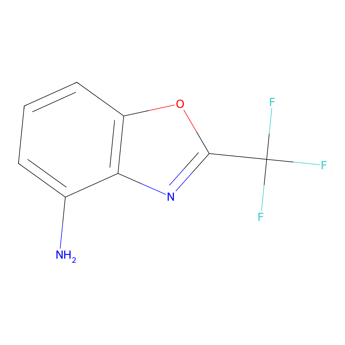 2-(Trifluoromethyl)-1,3-benzoxazol-4-amine molecular structure, CAS 573759-05-4