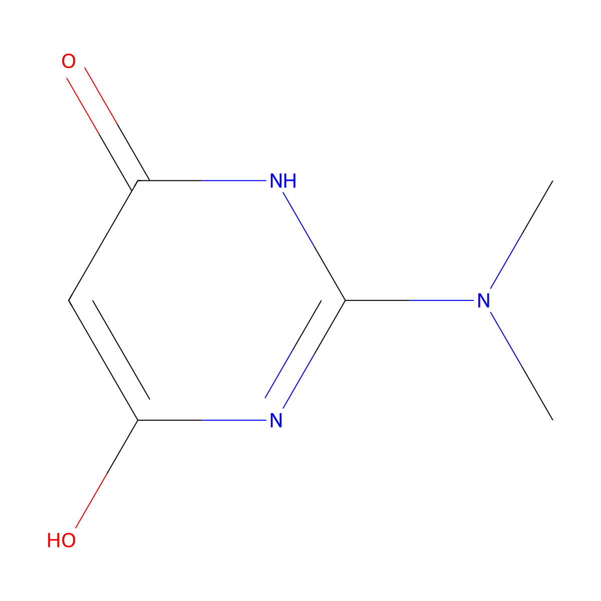2-(Dimethylamino)-4,6-pyrimidinediol molecular structure, CAS 5738-14-7