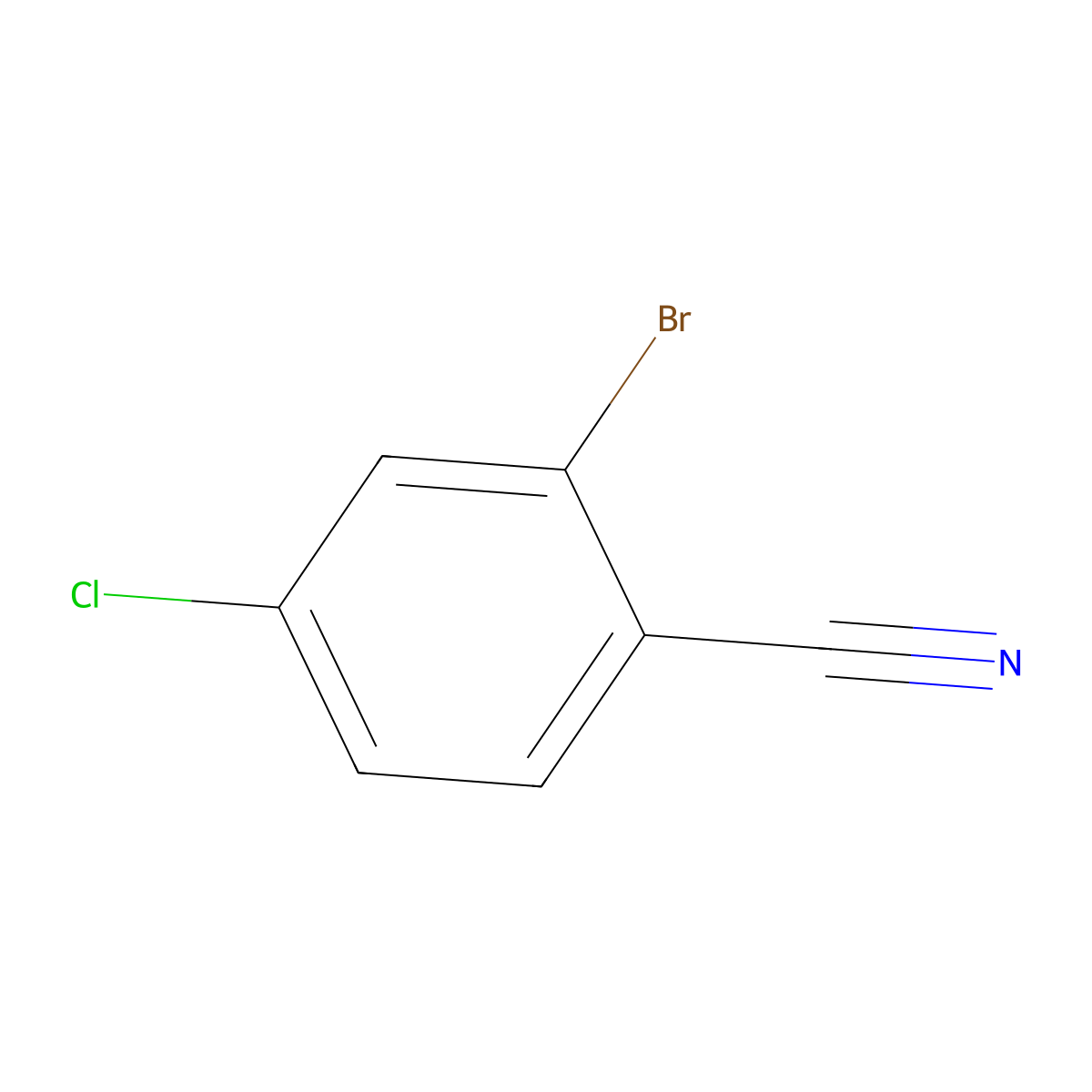 2-Bromo-4-chlorobenzonitrile molecular structure, CAS 57381-49-4