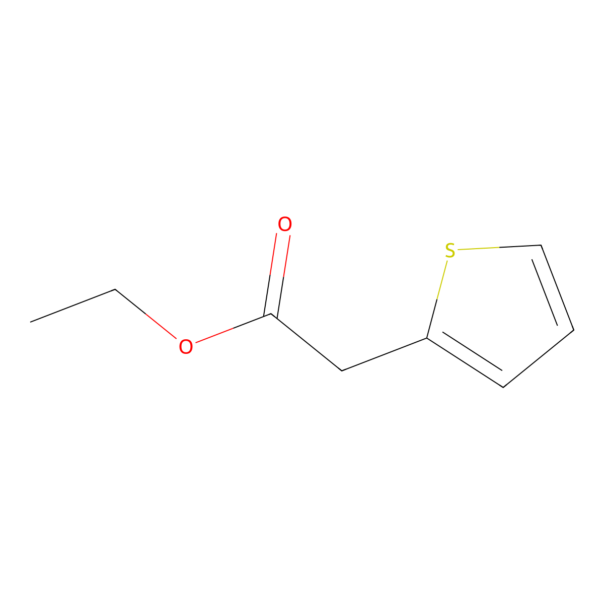 Ethyl 2-thienylacetate molecular structure, CAS 57382-97-5
