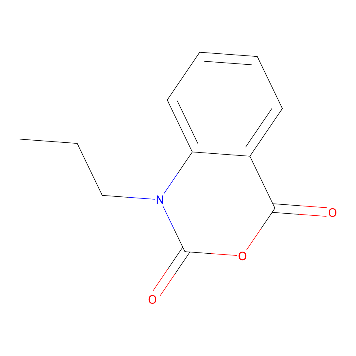 N-propylisatoic anhydride molecular structure, CAS 57384-38-0