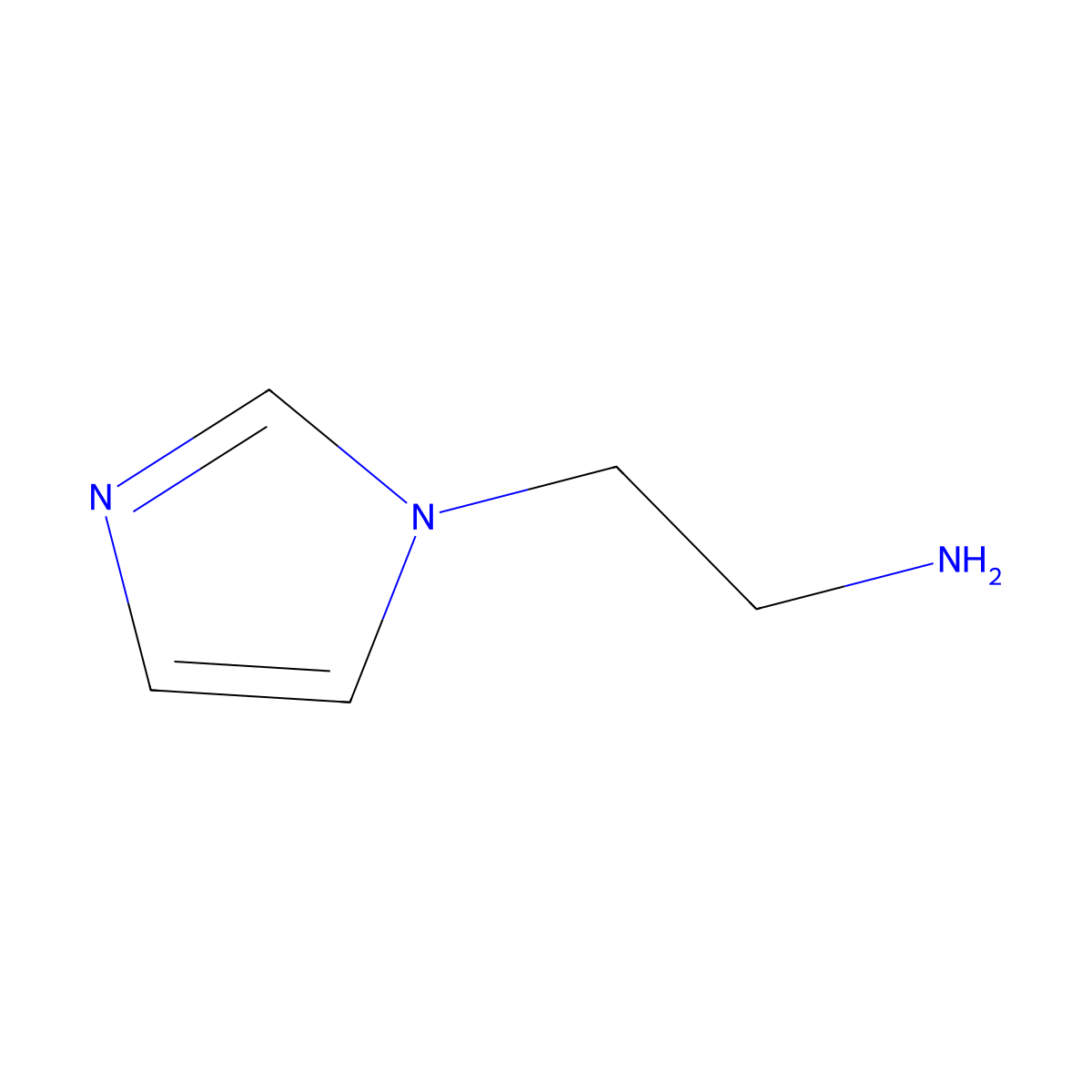 2-(1H-imidazol-1-yl)ethanamine molecular structure, CAS 5739-10-6