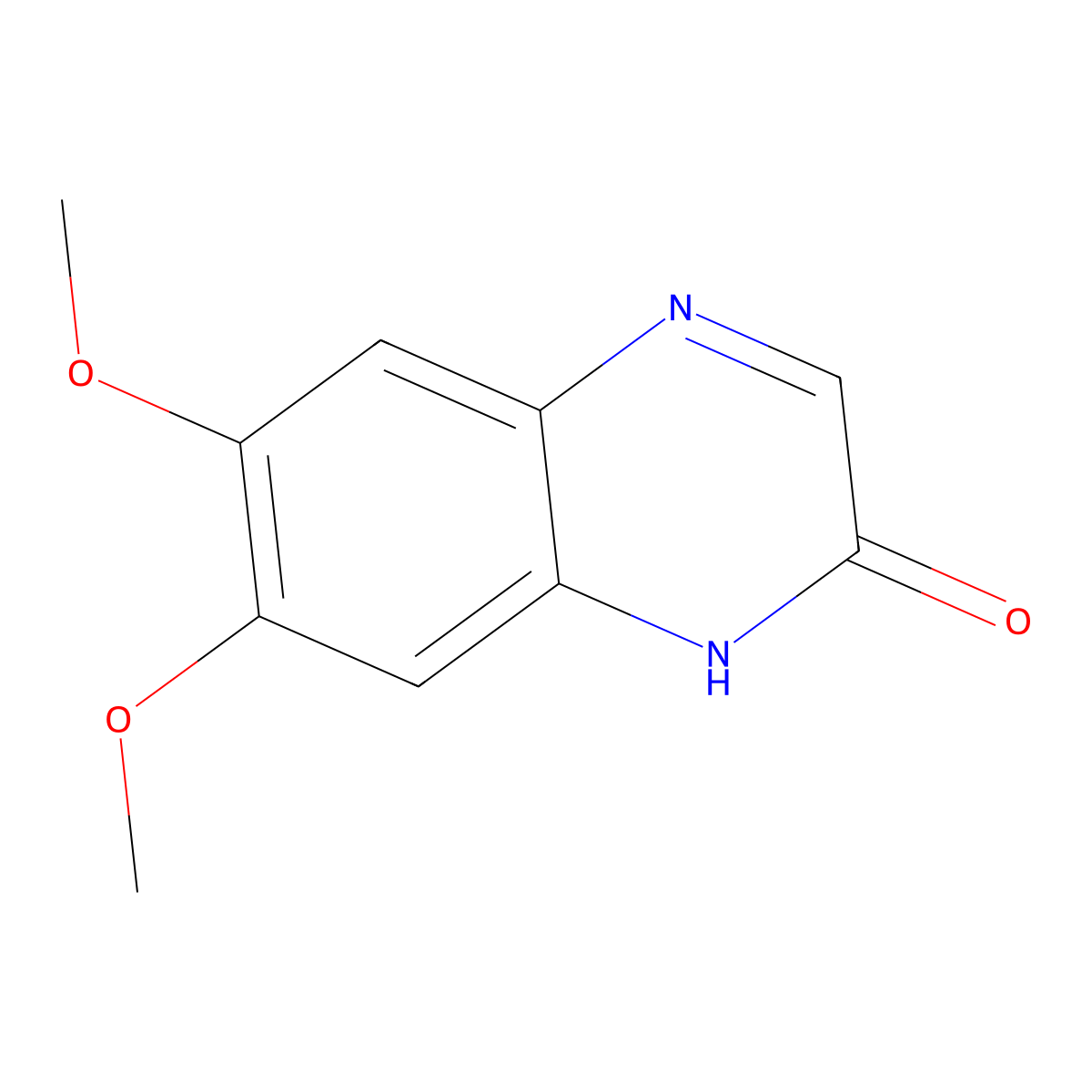6,7-Dimethoxyquinoxalin-2-ol molecular structure, CAS 5739-98-0