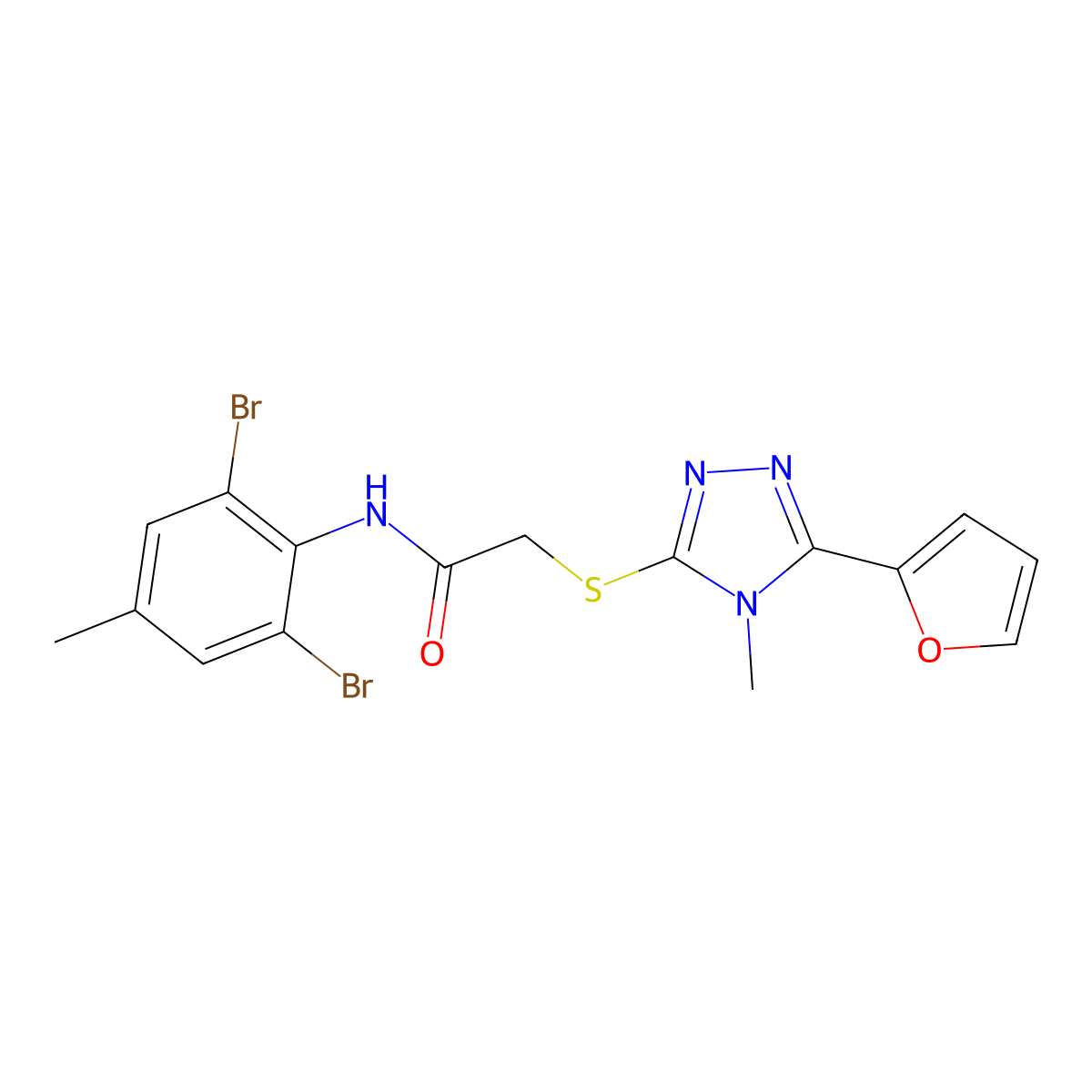 C16H14Br2N4O2S molecular structure, CAS 573930-97-9