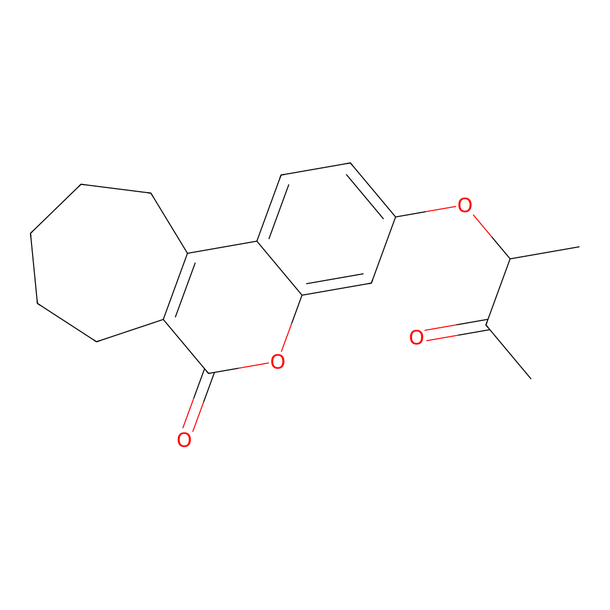 3-(1-methyl-2-oxopropoxy)-8,9,10,11-tetrahydrocyclohepta[c]chromen-6(7H)-one molecular structure, CAS 573947-55-4