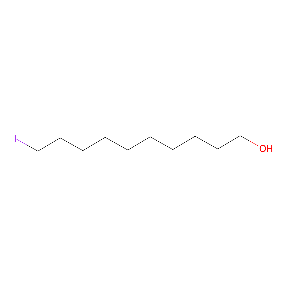10-Iododecan-1-ol molecular structure, CAS 57395-49-0