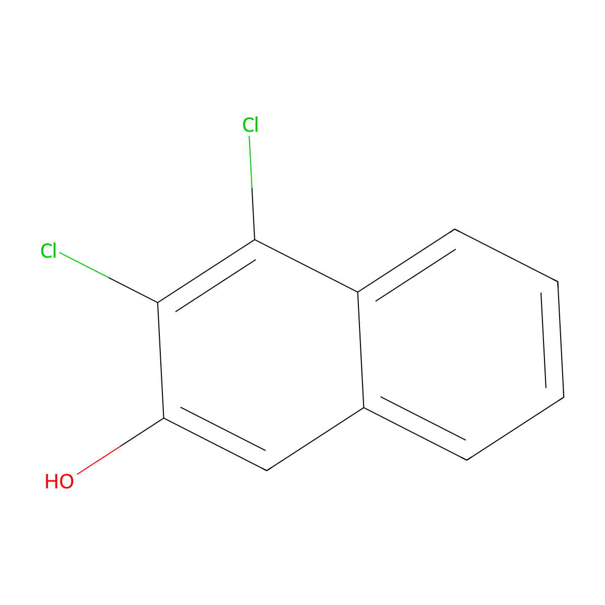 3,4-Dichloro-2-naphthol molecular structure, CAS 57396-89-1