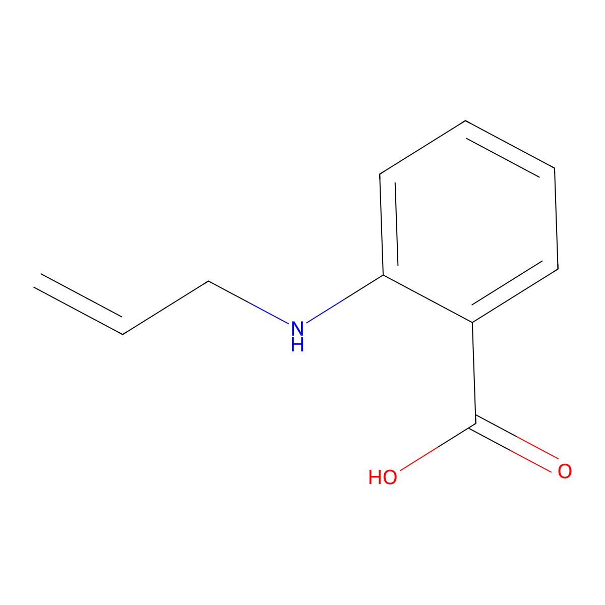 2-(Allylamino)benzoic acid molecular structure, CAS 57397-97-4