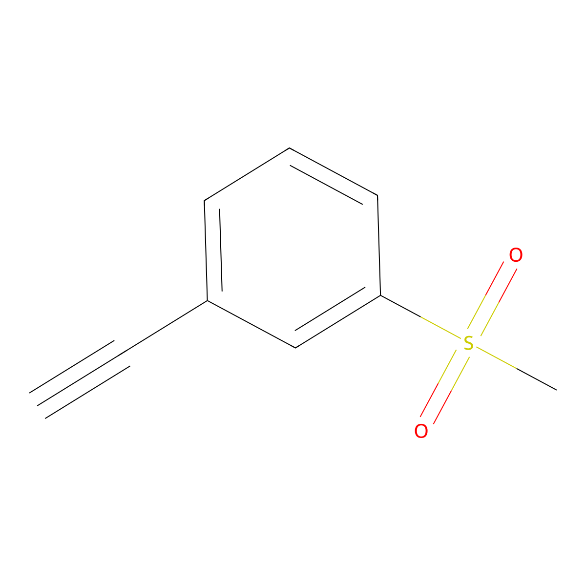 1-Ethynyl-3-methanesulfonylbenzene molecular structure, CAS 573982-84-0
