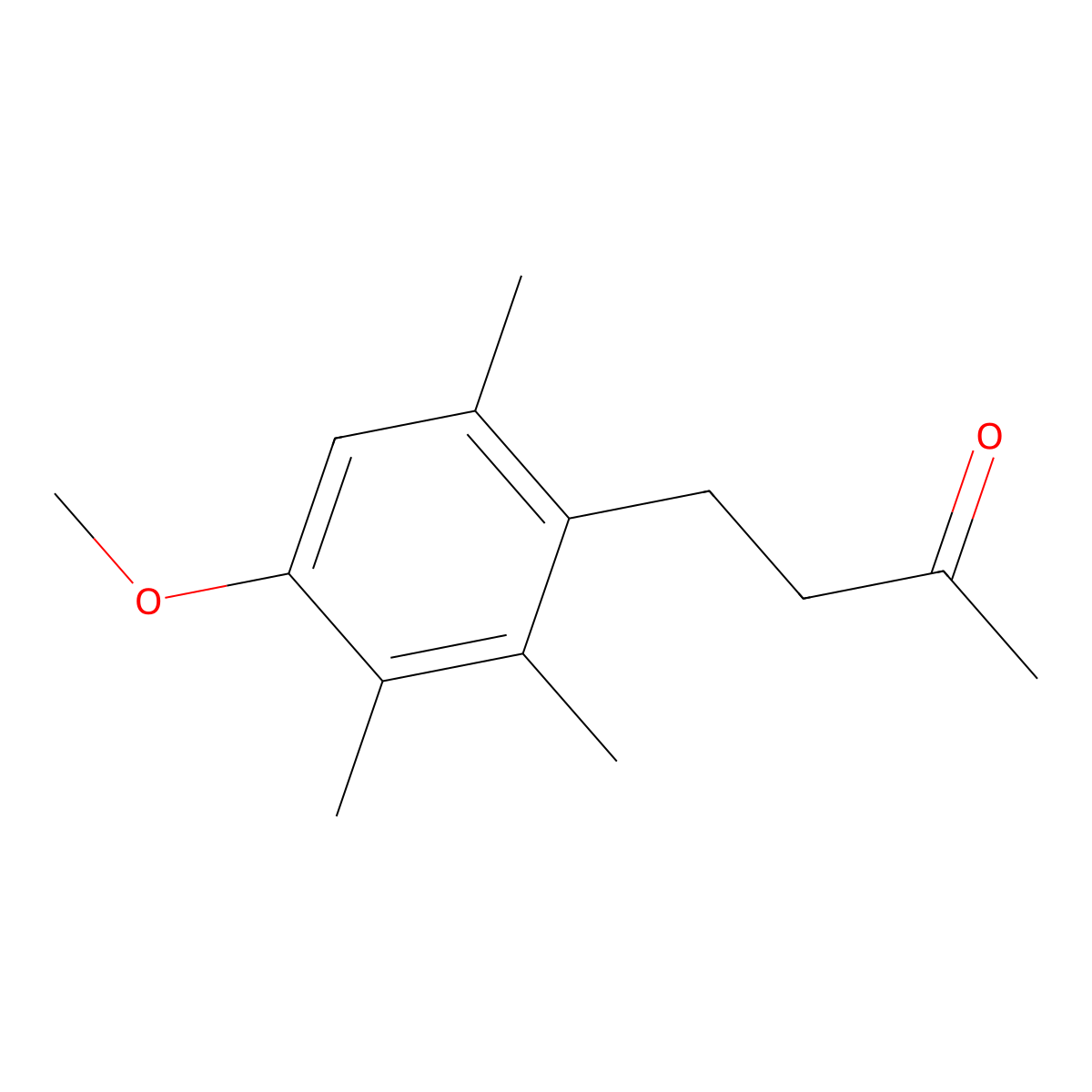 4-(4-Methoxy-2,3,6-trimethylphenyl)butan-2-one molecular structure, CAS 57399-32-3