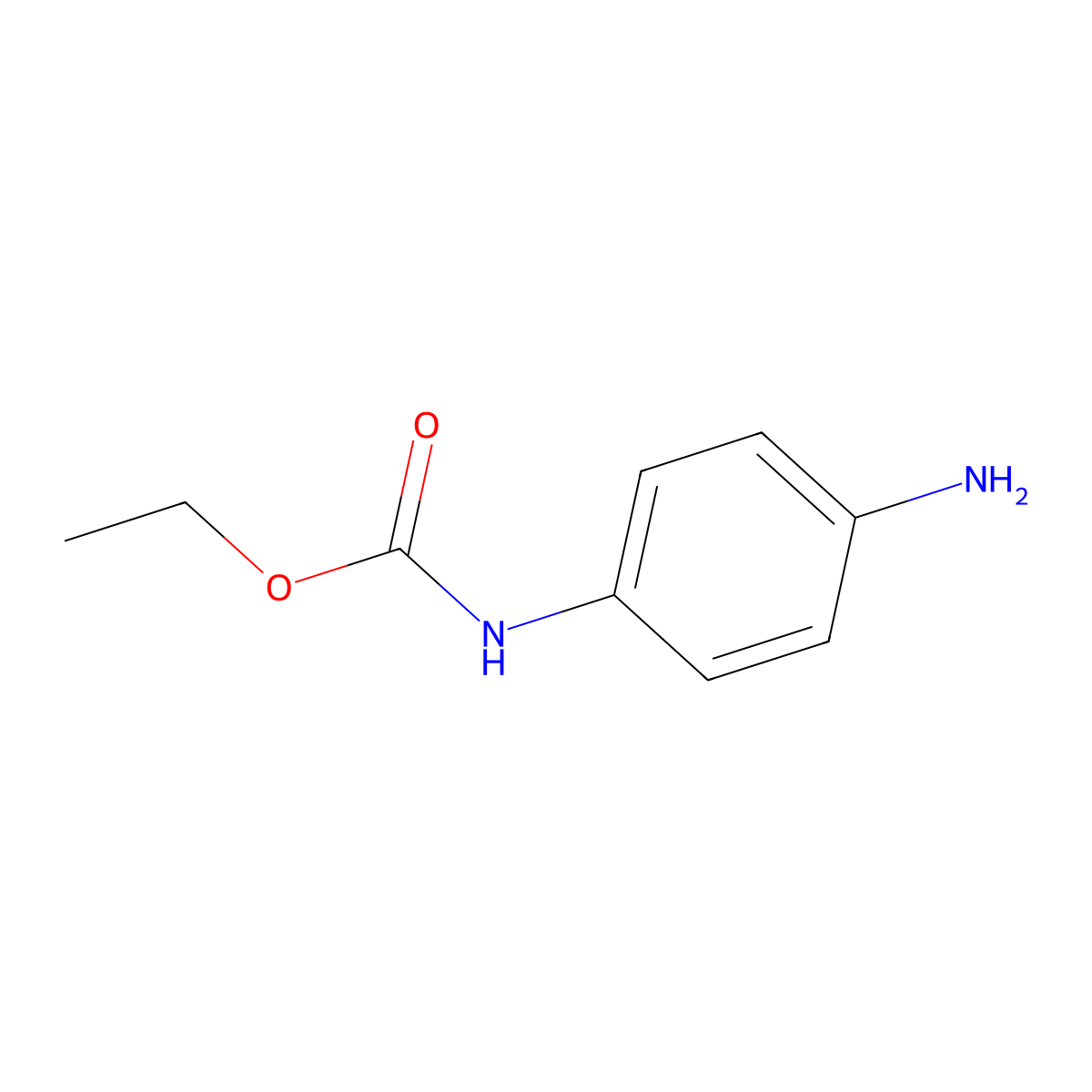 ethyl N-(4-aminophenyl)carbamate molecular structure, CAS 57399-97-0