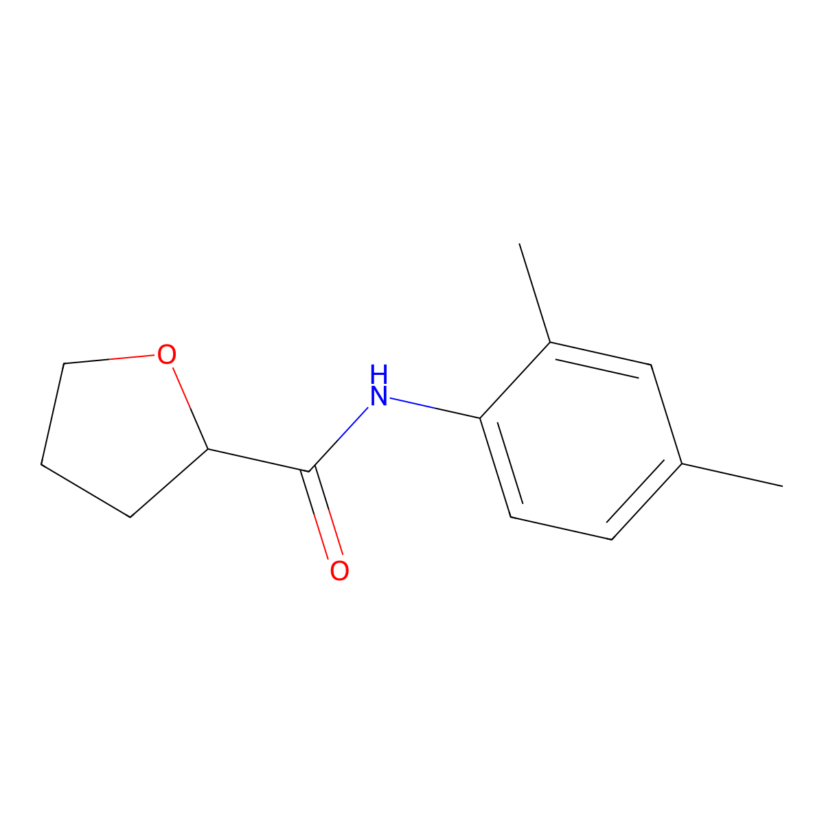 N-(2,4-dimethylphenyl)tetrahydro-2-furancarboxamide molecular structure, CAS 573992-92-4