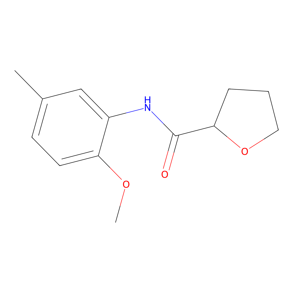 N-(2-methoxy-5-methylphenyl)oxolane-2-carboxamide molecular structure, CAS 573994-08-8