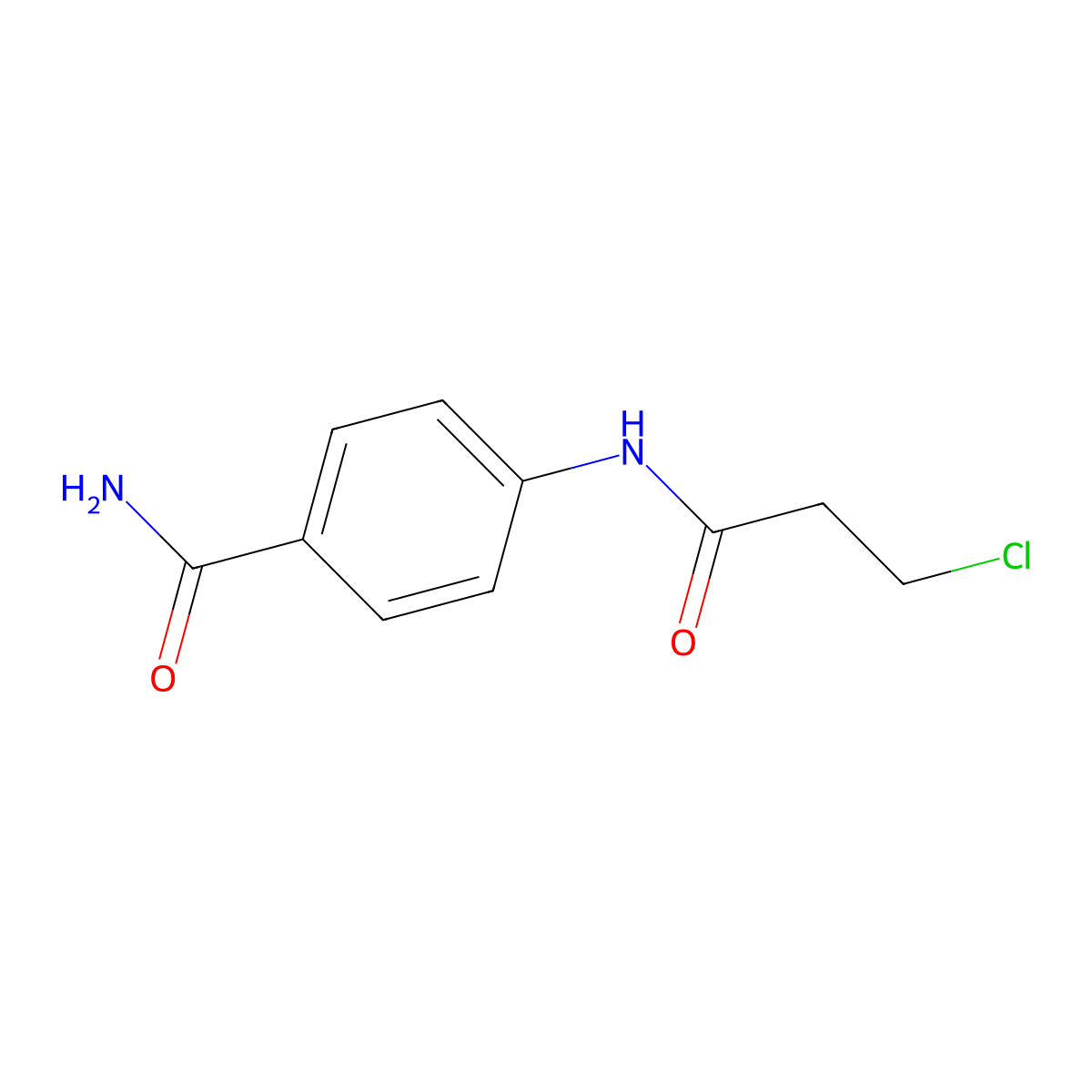 4-[(3-Chloropropanoyl)amino]benzamide molecular structure, CAS 573994-42-0