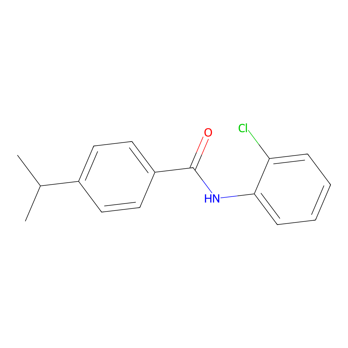 N-(2-chlorophenyl)-4-isopropylbenzamide molecular structure, CAS 573995-09-2