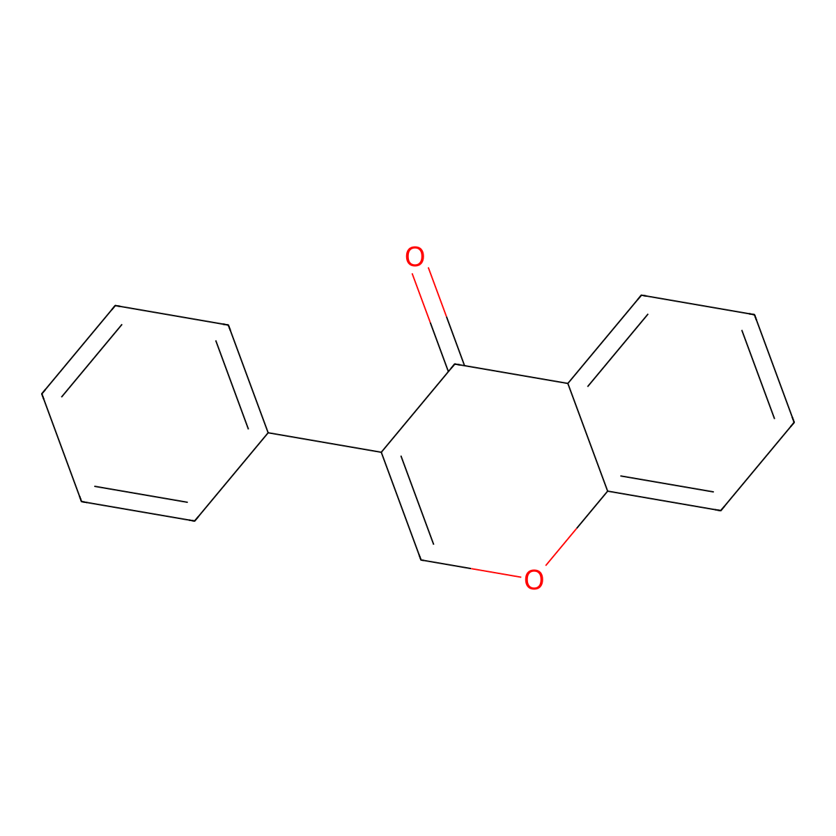 Isoflavone molecular structure, CAS 574-12-9