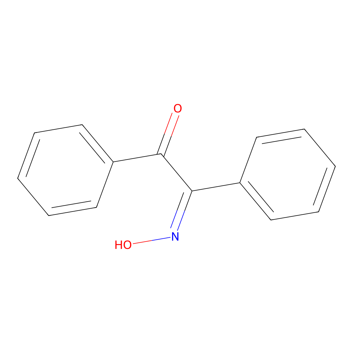 Benzil (Z)-monoxime molecular structure, CAS 574-16-3