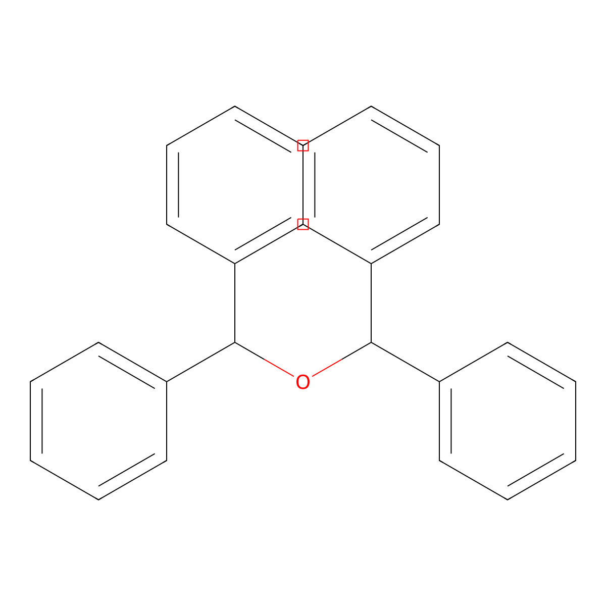 Bis(diphenylmethyl) ether molecular structure, CAS 574-42-5