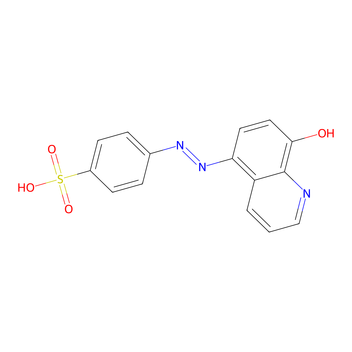 5-(p-Sulfophenylazo)-8-quinolinol molecular structure, CAS 574-70-9