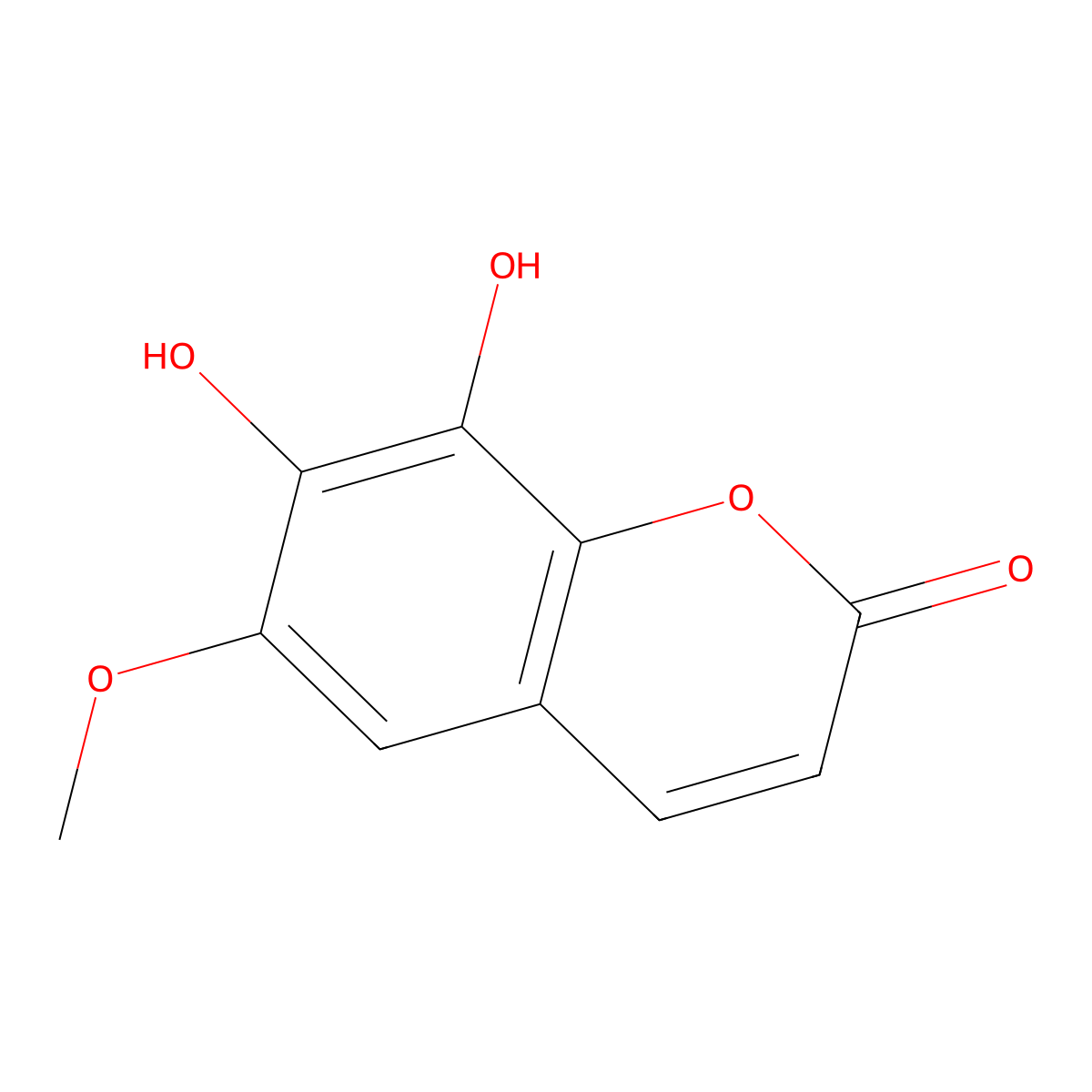 Fraxetin molecular structure, CAS 574-84-5