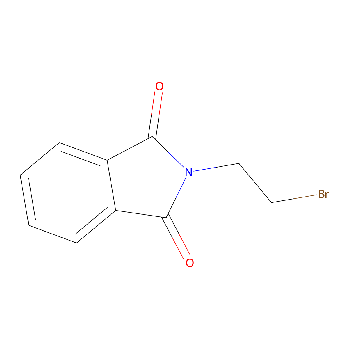 1H-Isoindole-1,3(2H)-dione, 2-(2-bromoethyl)- molecular structure, CAS 574-98-1