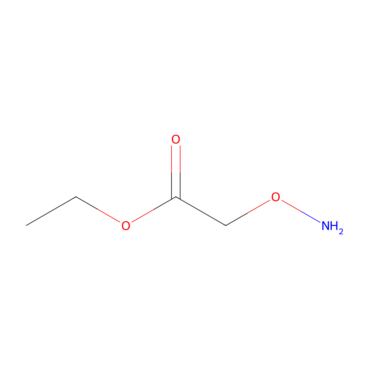 2-Aminoxy-acetic acid ethyl ester molecular structure, CAS 5740-47-6