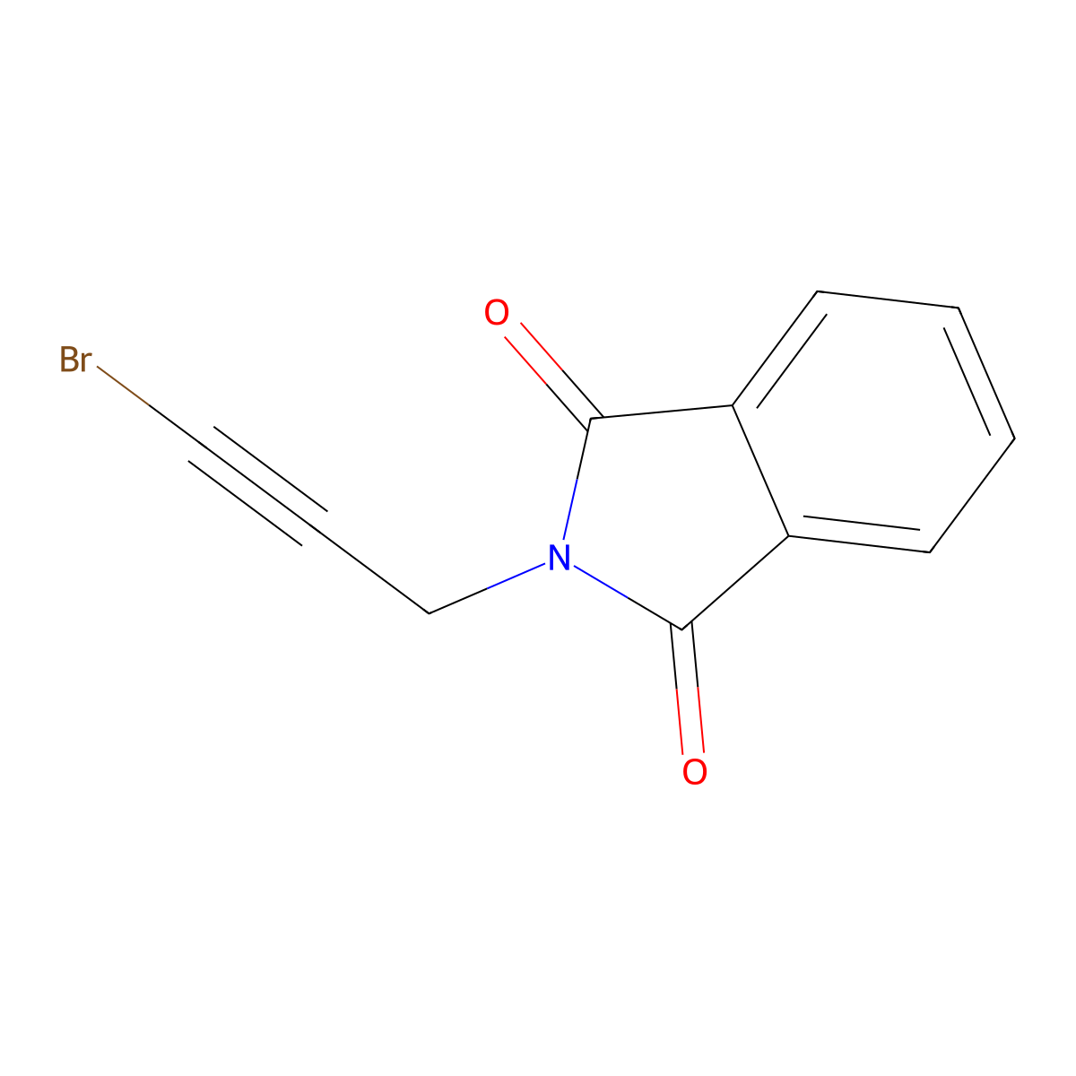 2-(3-Bromo-2-propynyl)-1,3-dihydro-2H-isoindole-1,3-dione molecular structure, CAS 574011-88-4